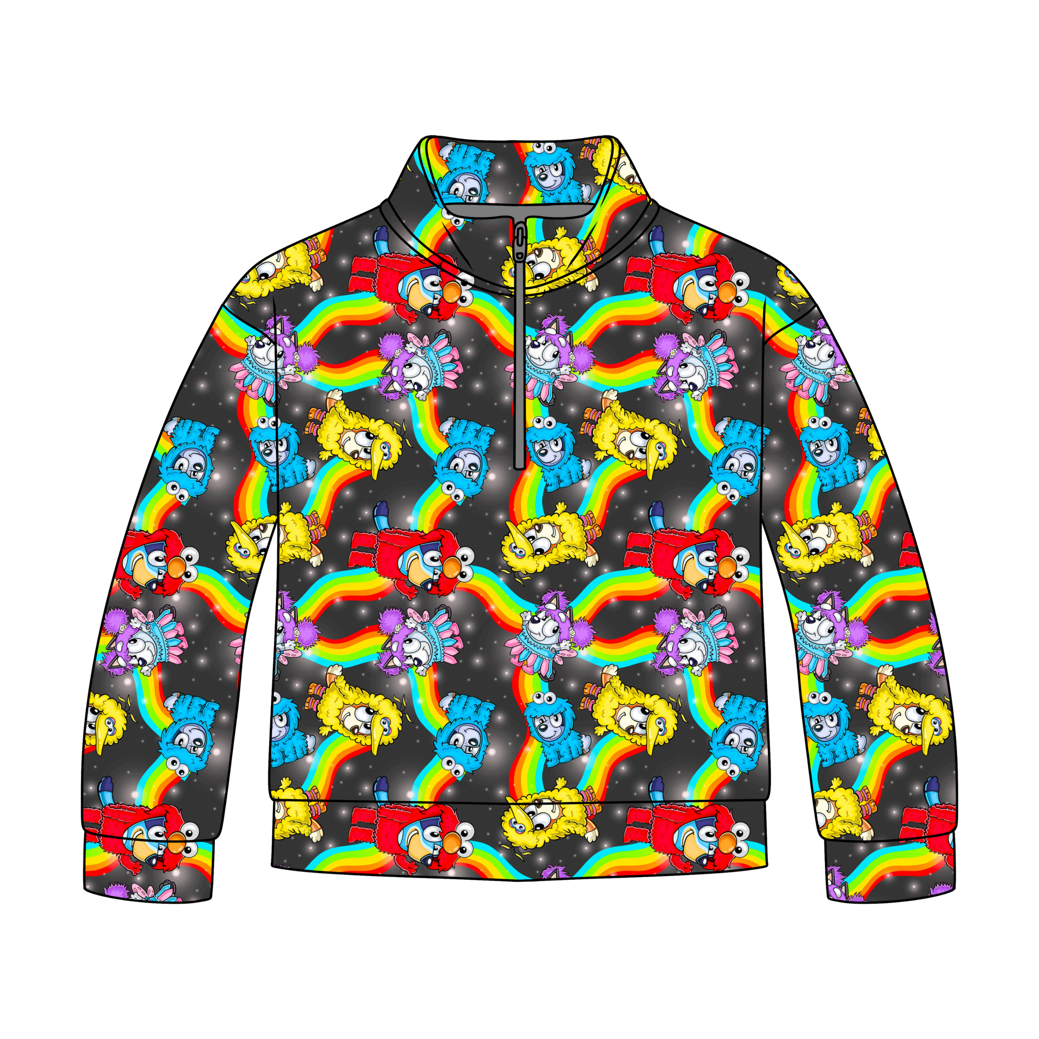 Blue Heeler On The Block Quarter Zip-Up **PreOrder**