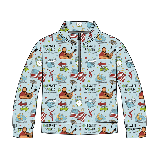 One Sweet World Quarter Zip-Up *RTS*