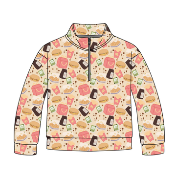 Burger Bliss Quarter Zip-Up *RTS*