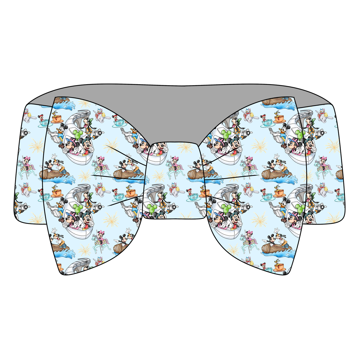 Monorail Pals Bamboo Bow Headband *RTS*