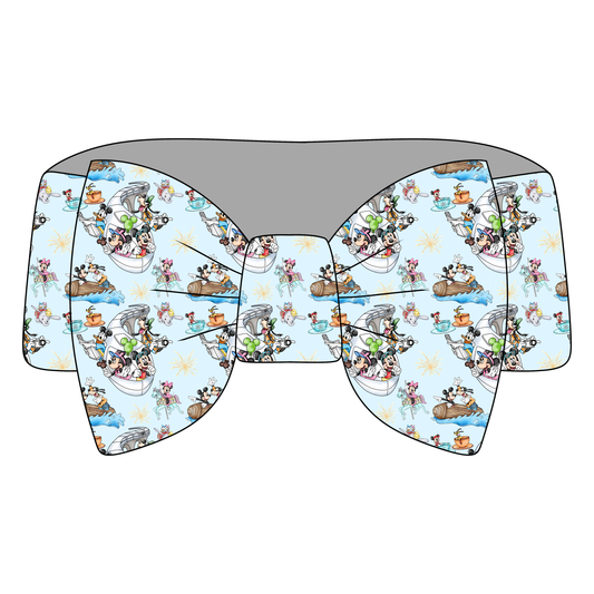 Monorail Pals Bamboo Bow Headband *RTS*