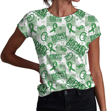 Kidney Disease Awareness Adult Women's T-shirt **PreOrder**