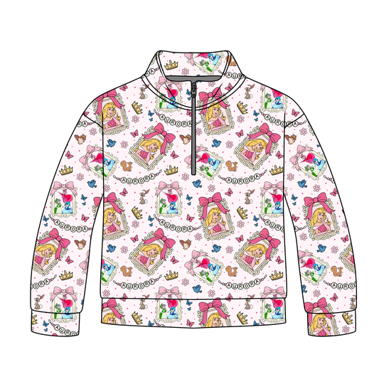 A Kiss for the Princess Quarter Zip-Up *RTS*