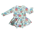 Under The Sea Dreams Medically Adaptable Bodysuit Youth Twirl Dress *RTS*