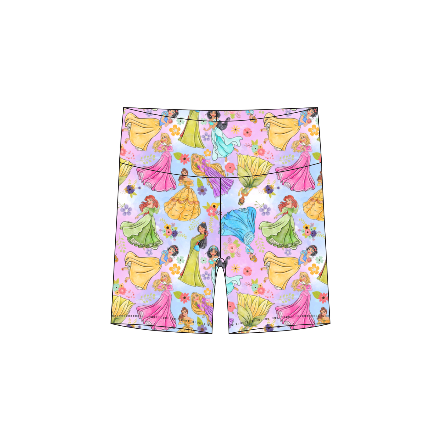 All in a Princess Day Youth Biker Shorts *RTS*
