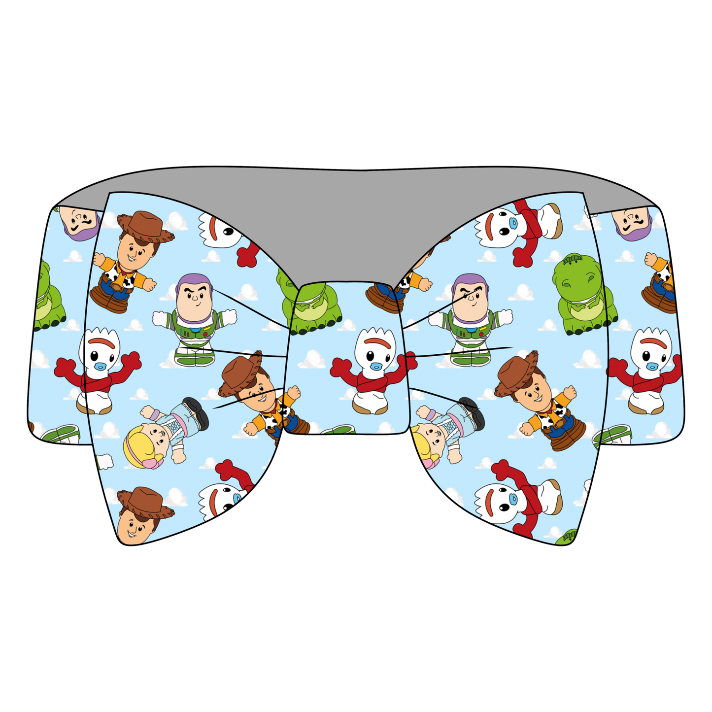 To Infinity and Playtime Bamboo Bow Headband *RTS*