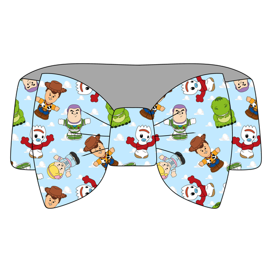 To Infinity and Playtime Bamboo Bow Headband *RTS*