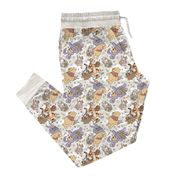 Hunny Bunny Bear Easter Adult Joggers **PreOrder**