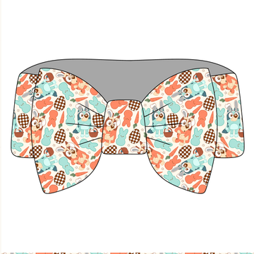 Hoppy Heeler Easter Bamboo Bow Headband **PreOrder**