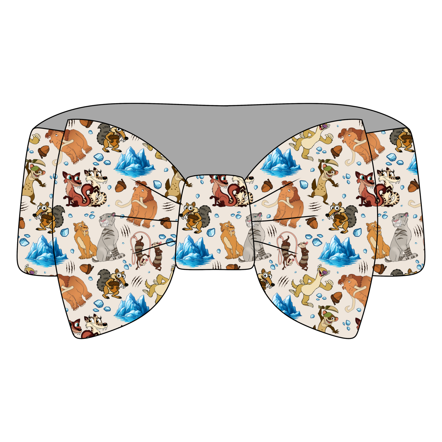 Ice Age Antics Bamboo Bow Headband *RTS*
