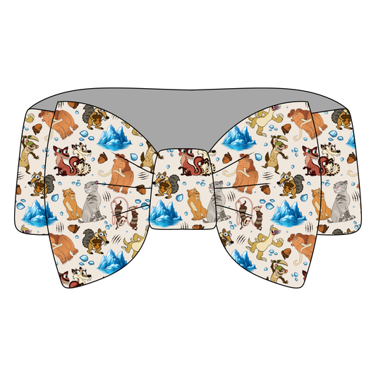 Ice Age Antics Bamboo Bow Headband *RTS*