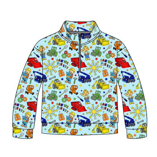 Little Builders Quarter Zip-Up *RTS*