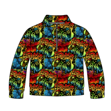 Gamer Mode Activated Quarter Zip-Up **PreOrder**