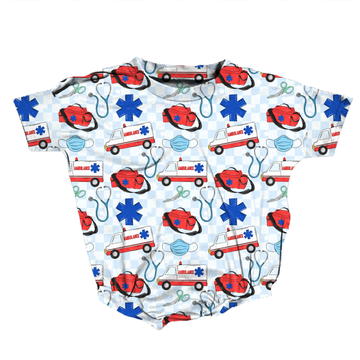 Heartbeat Heroes Romper **Preorder**