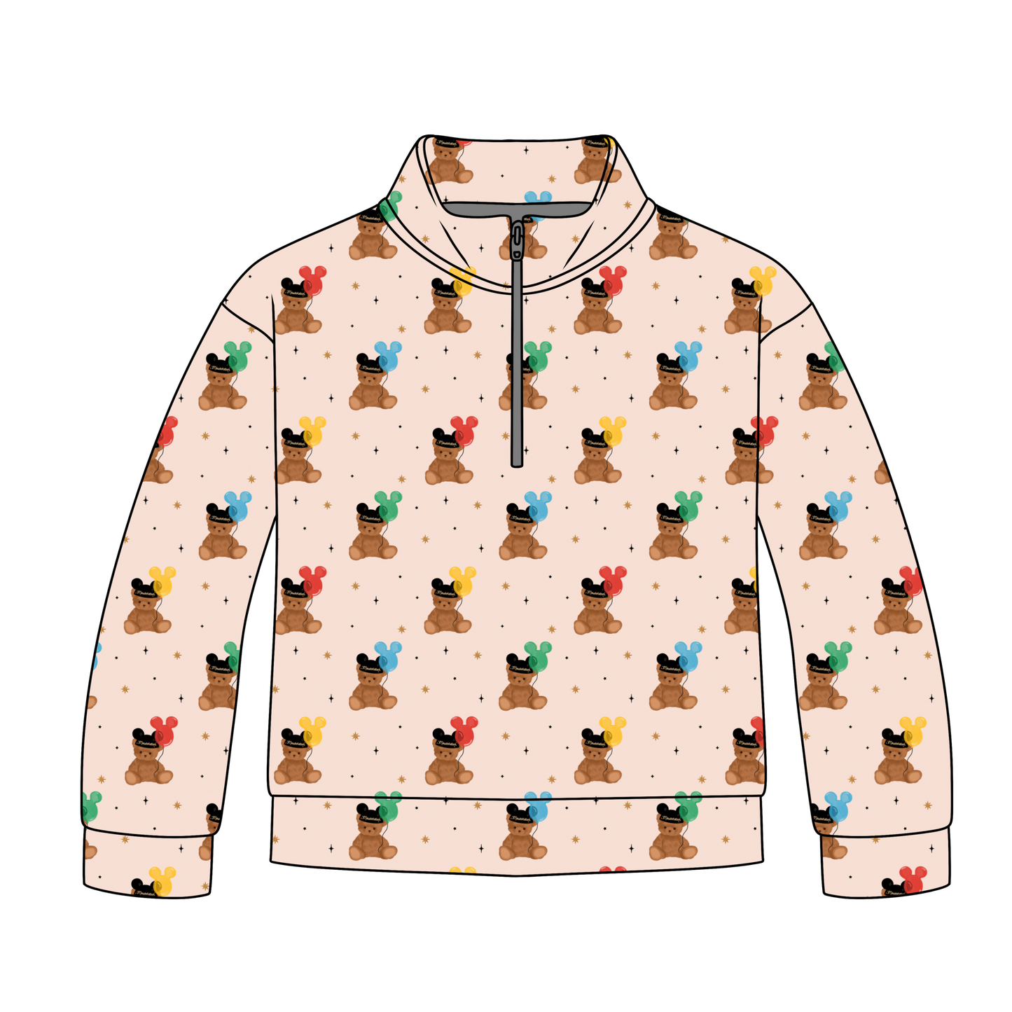 Beary Magical Hats Quarter Zip-Up *RTS*
