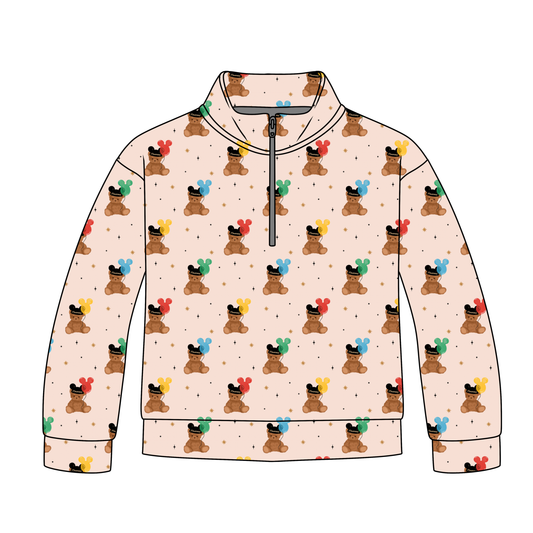 Beary Magical Hats Quarter Zip-Up *RTS*