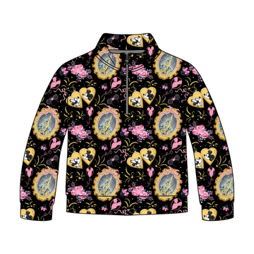 Magical Mouse Locket Adult Quarter Zip-Up **PreOrder**
