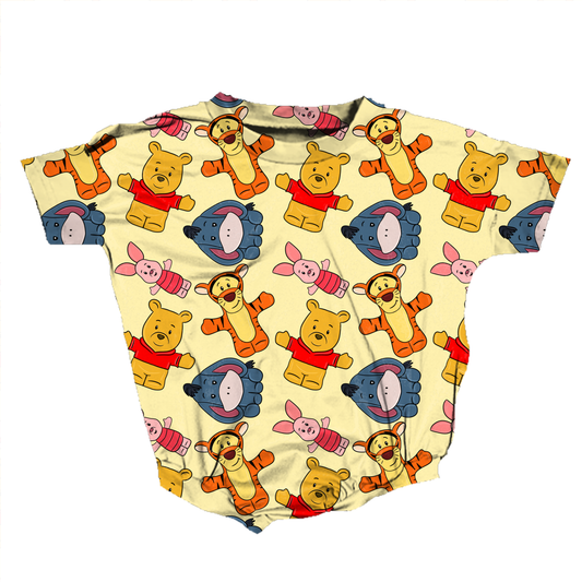Little Hundred Acre Crew Medically Adaptable Romper *RTS*