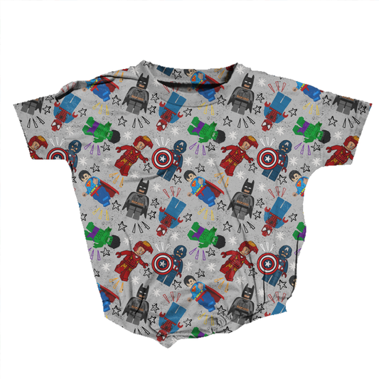 Brick Hero Squad Medically Adaptable Romper *RTS*