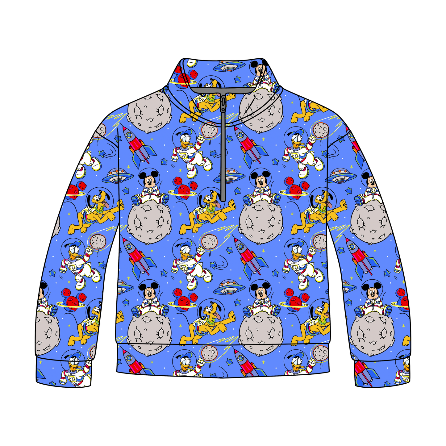 Galaxy Mouse Adventure Quarter Zip-Up *RTS*