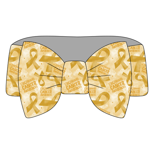 Childhood Cancer Awareness Bamboo Bow Headband **PreOrder**