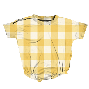 Little Sunshine Squares Romper *RTS*