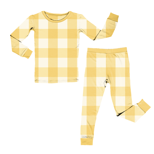 Little Sunshine Squares Youth Pant Set *RTS*