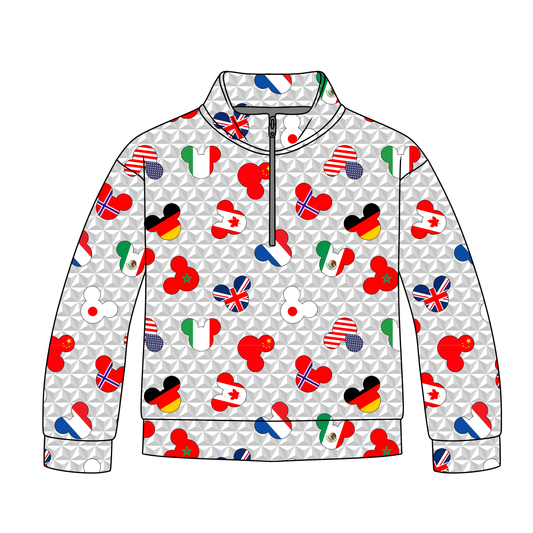 Passport to Play Adult Quarter Zip-Up *RTS*