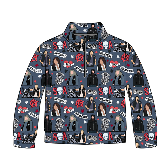 Born to Ride Quarter Zip-Up *RTS*