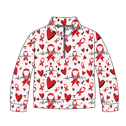 Heart Warrior Quarter Zip-Up *RTS*