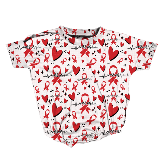 Heart Warrior Medically Adaptable Romper *RTS*