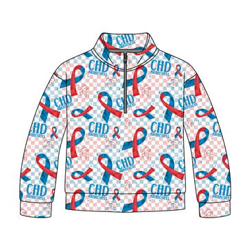 CHD Awareness Quarter Zip-Up **PreOrder**