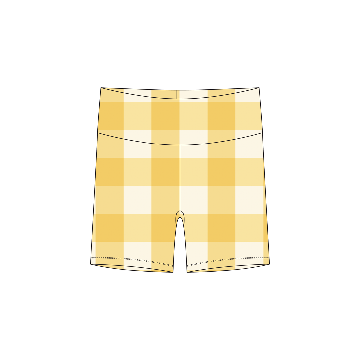 Little Sunshine Squares Biker Shorts *RTS*