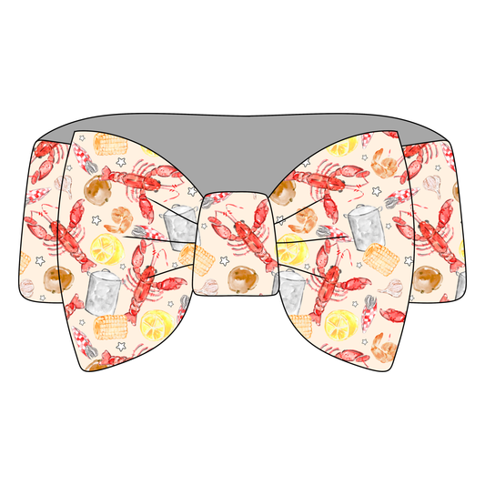 Backyard Bayou Bash  Bamboo Bow Headband *RTS*