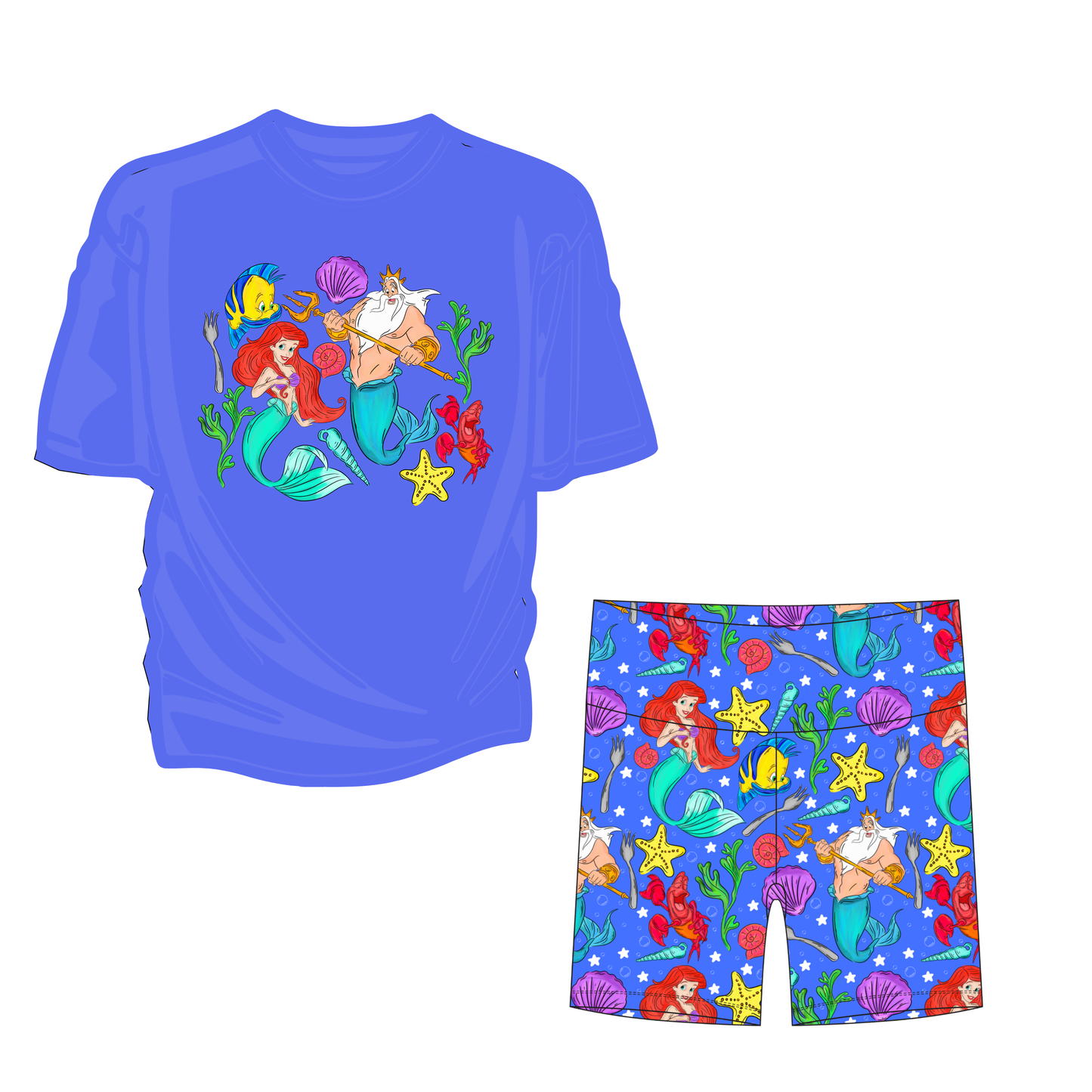 Part Of Your World Youth Girls Biker Short Set *RTS*