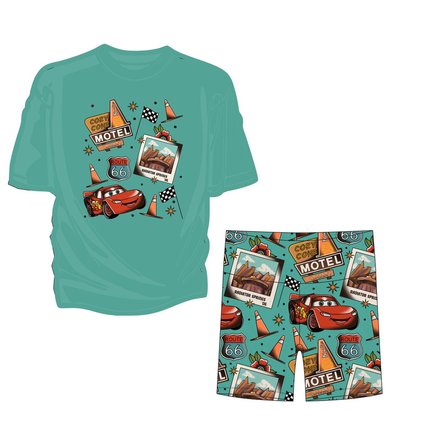 Race Day Ready Youth Girls Biker Short Set *RTS*