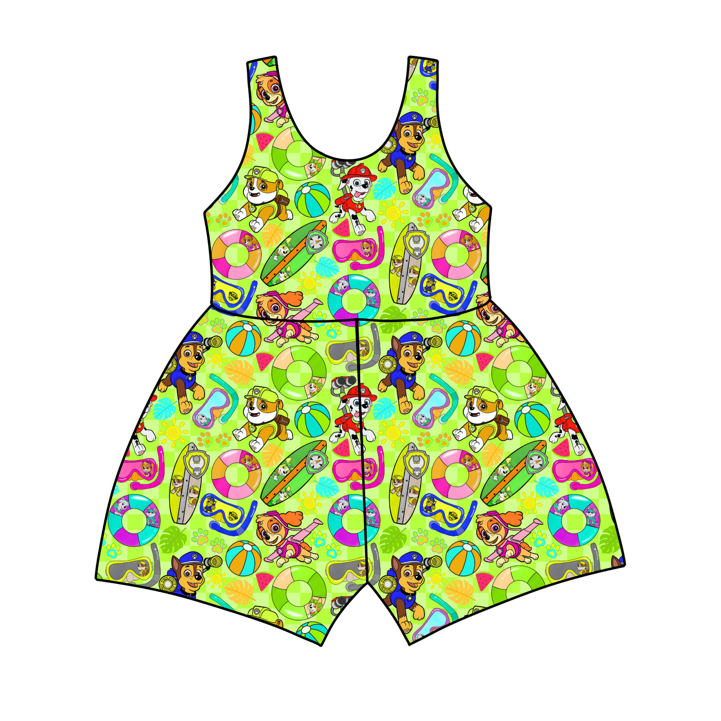 Poolside Pups Jumpsuit *RTS*