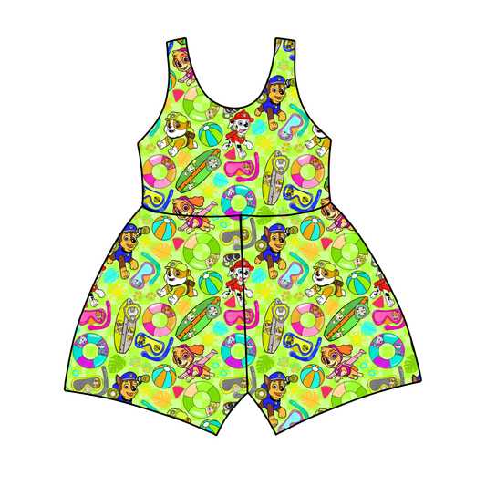 Poolside Pups Jumpsuit *RTS*