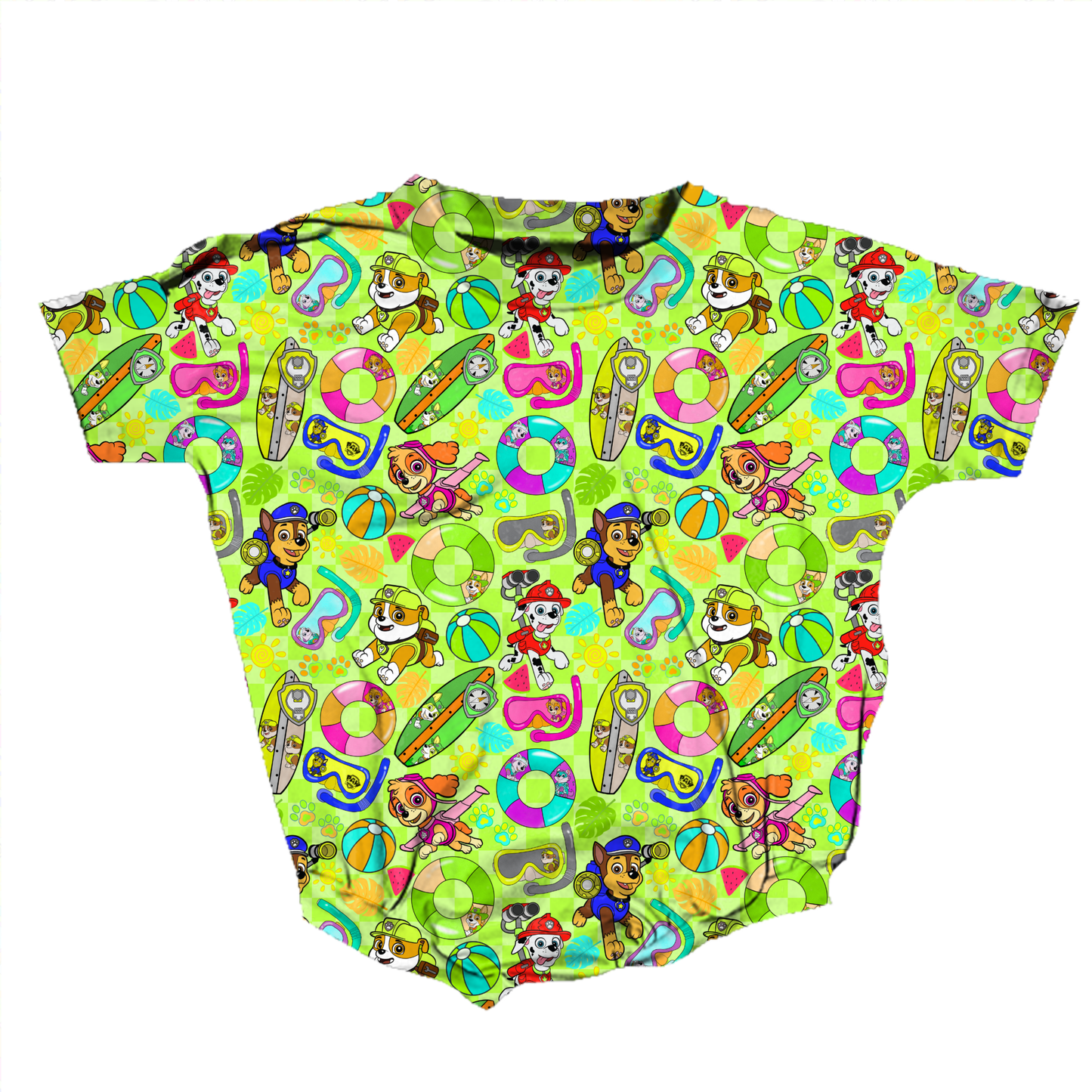 Poolside Pups Romper *RTS*