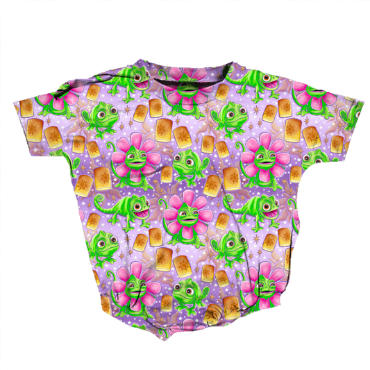Chameleon Cutie Medically Adaptable Romper *RTS*