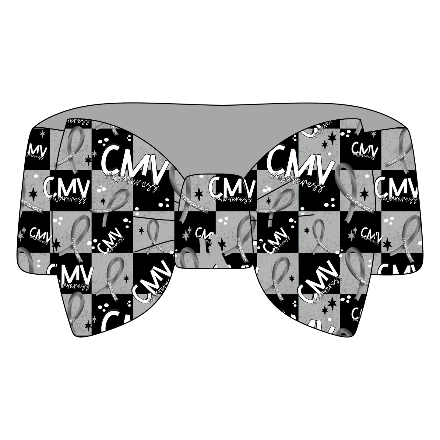 CMV Awareness Bamboo Bow Headband *RTS*