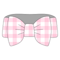 Gorgeous Gingham  Bamboo Bow Headband *RTS*