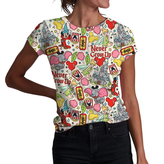 Never Grow Up Adult Women's T-shirt *RTS*