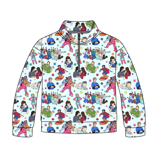 Friday Night Flicks Adult Quarter Zip-Up *RTS*