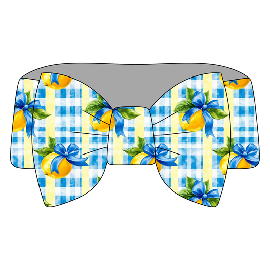 Citrus Sunshine  Bamboo Bow Headband *RTS*
