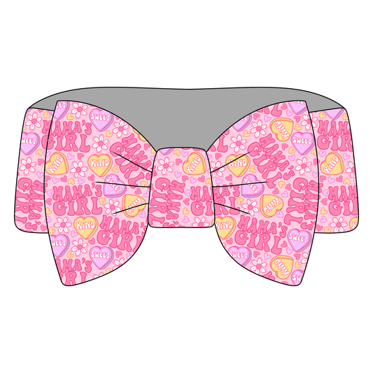Mamas Girl  Bamboo Bow Headband *RTS*