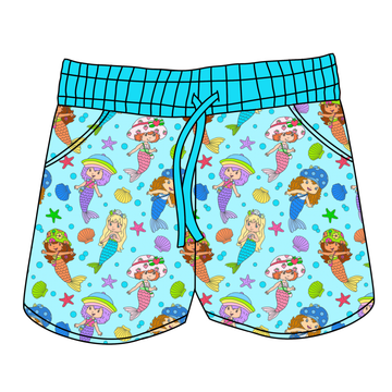 Berry Sweet Mermaids Women's Shorts **PreOrder**