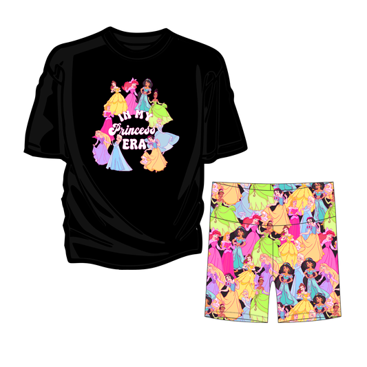 In my Princess Era Youth Girls Biker Short Set *RTS*