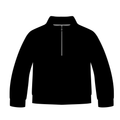 Solid Black Adult Quarter Zip-Up **PreOrder**