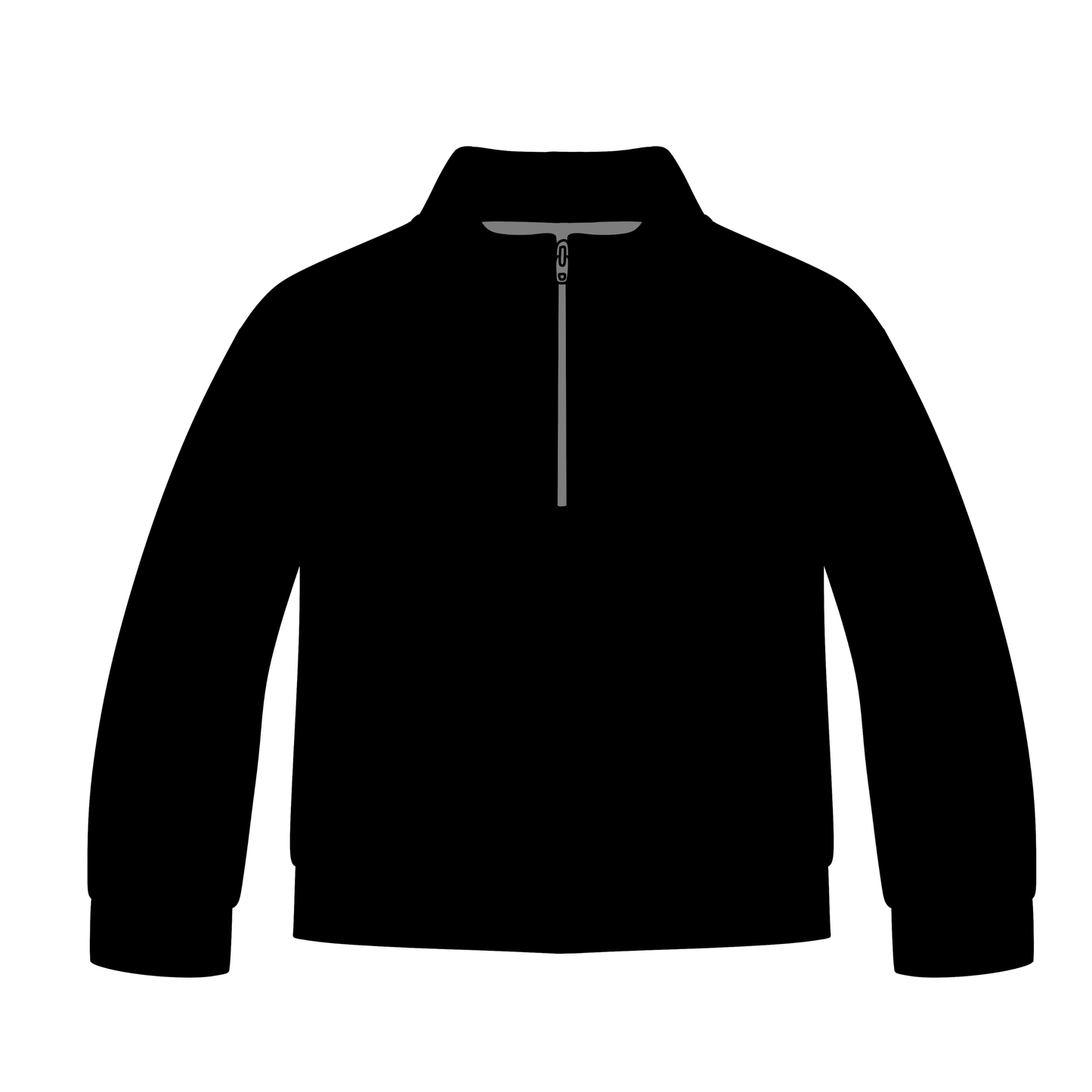 Solid Black Adult Quarter Zip-Up **PreOrder**